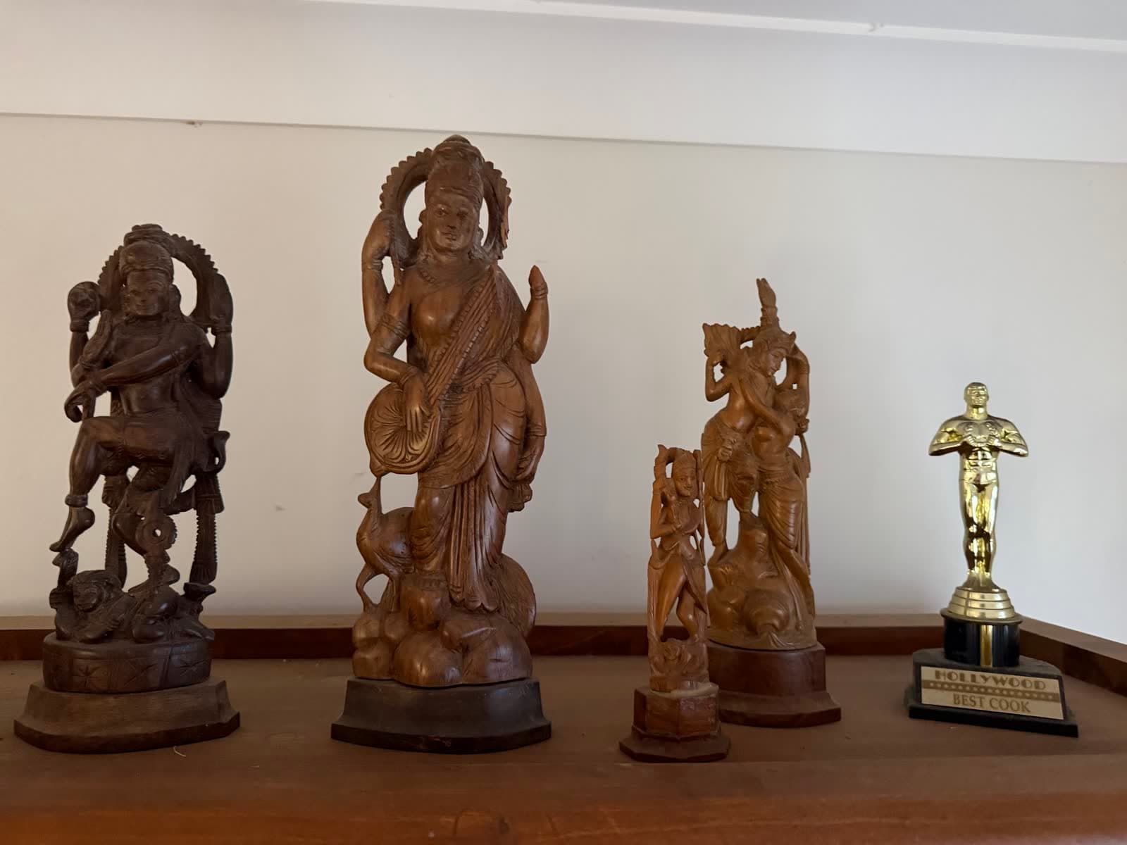 Carved Wooden Statue Collection