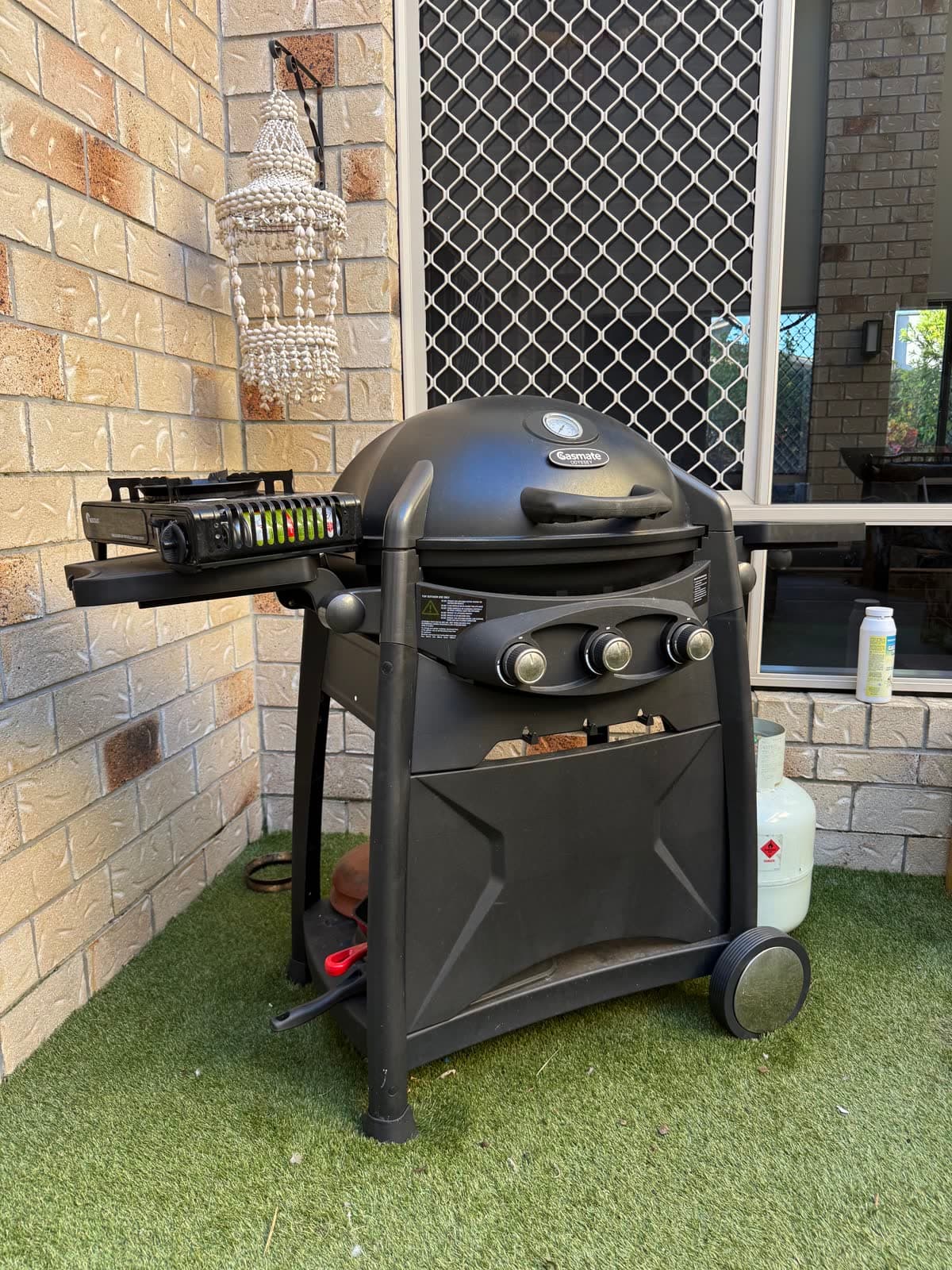 Gasmate 3-Burner BBQ with Gas Bottle