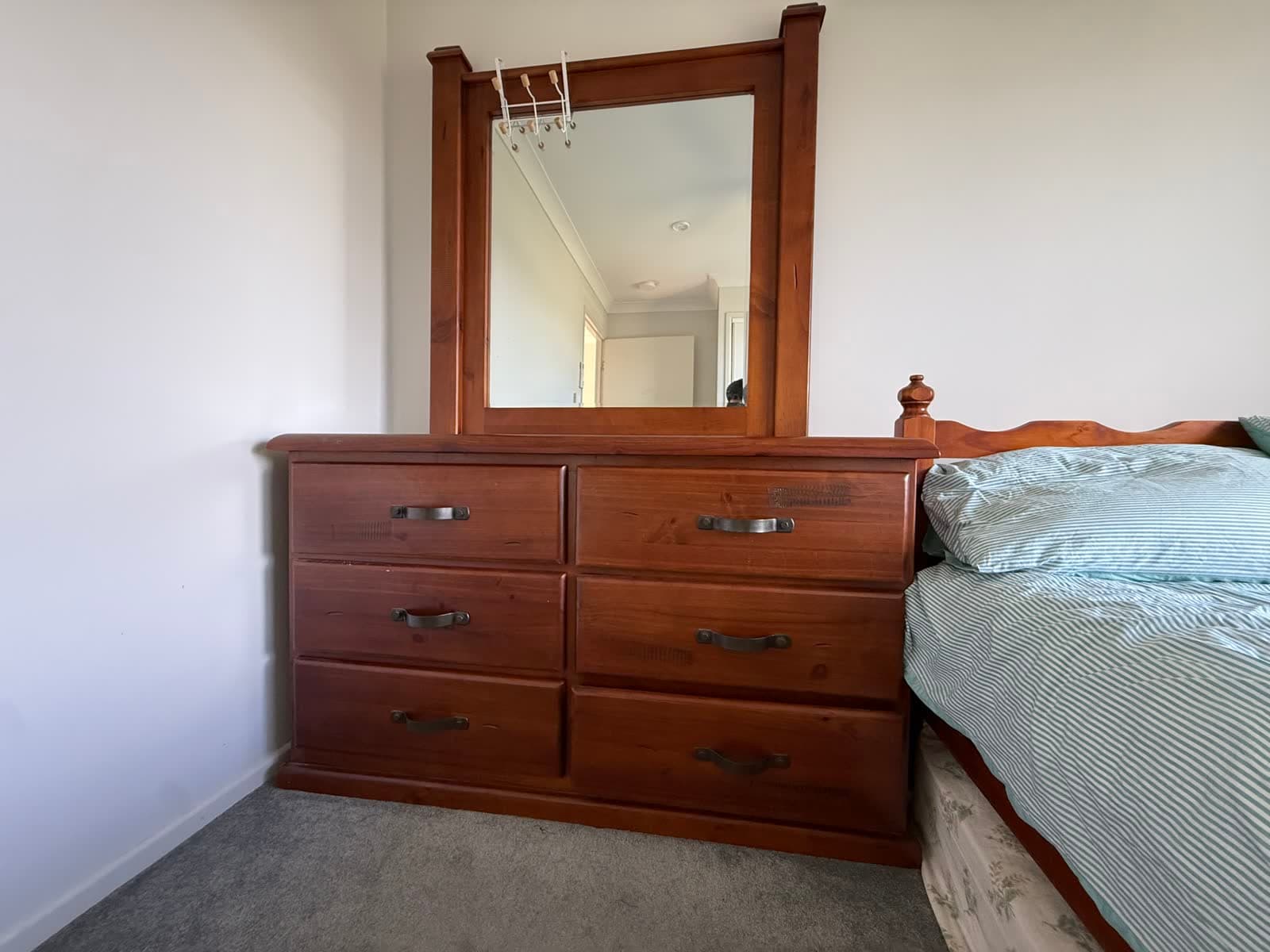 Pine Dresser with Mirror