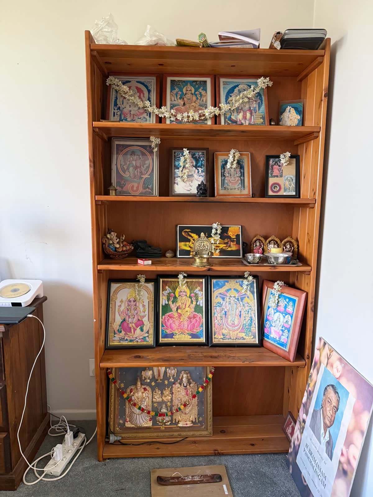 Pine Shelving Display Unit